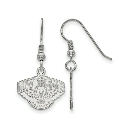 Logoart Nba New Orleans Pelicans Sterling Silver Dangle Earrings Logoart Nba New Orleans Pelicans Sterling Silver Dangle Earrings