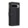 thumbnail image 2 of Allytechgroup Flip Wallet Phone Case for Google Pixel 9 Pro XL, Shockproof Case with Credit Card Slot Shoulder Strap Lanyard Zipper PU Leather Phone Case for Women Girls, Black, 2 of 8