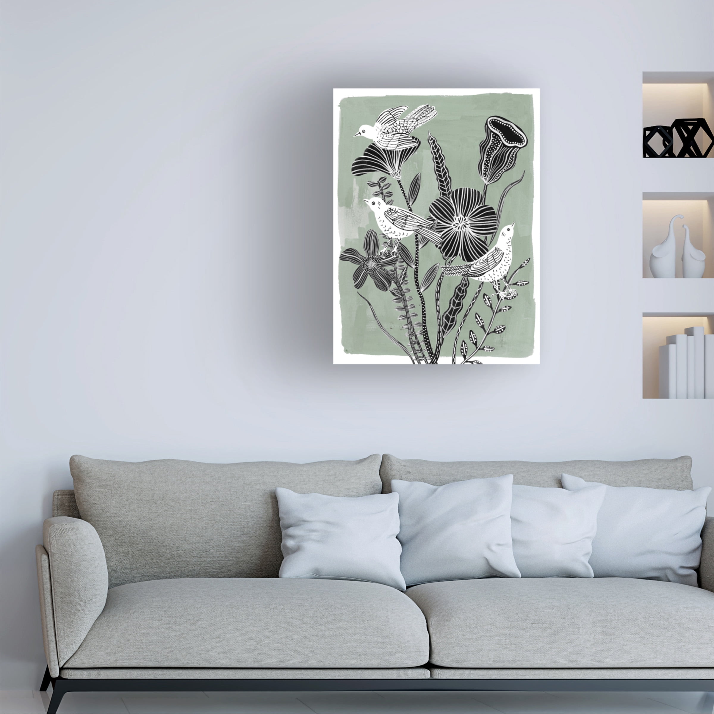 Melissa Wang 'Swallow Dance II' Canvas Art