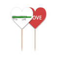 thumbnail image 1 of Ritmo de energía vital, porcentaje desconocido, futuro inmortal. Palillos de dientes bandera etiqueta de amor selección de pastelitos, 1 of 4