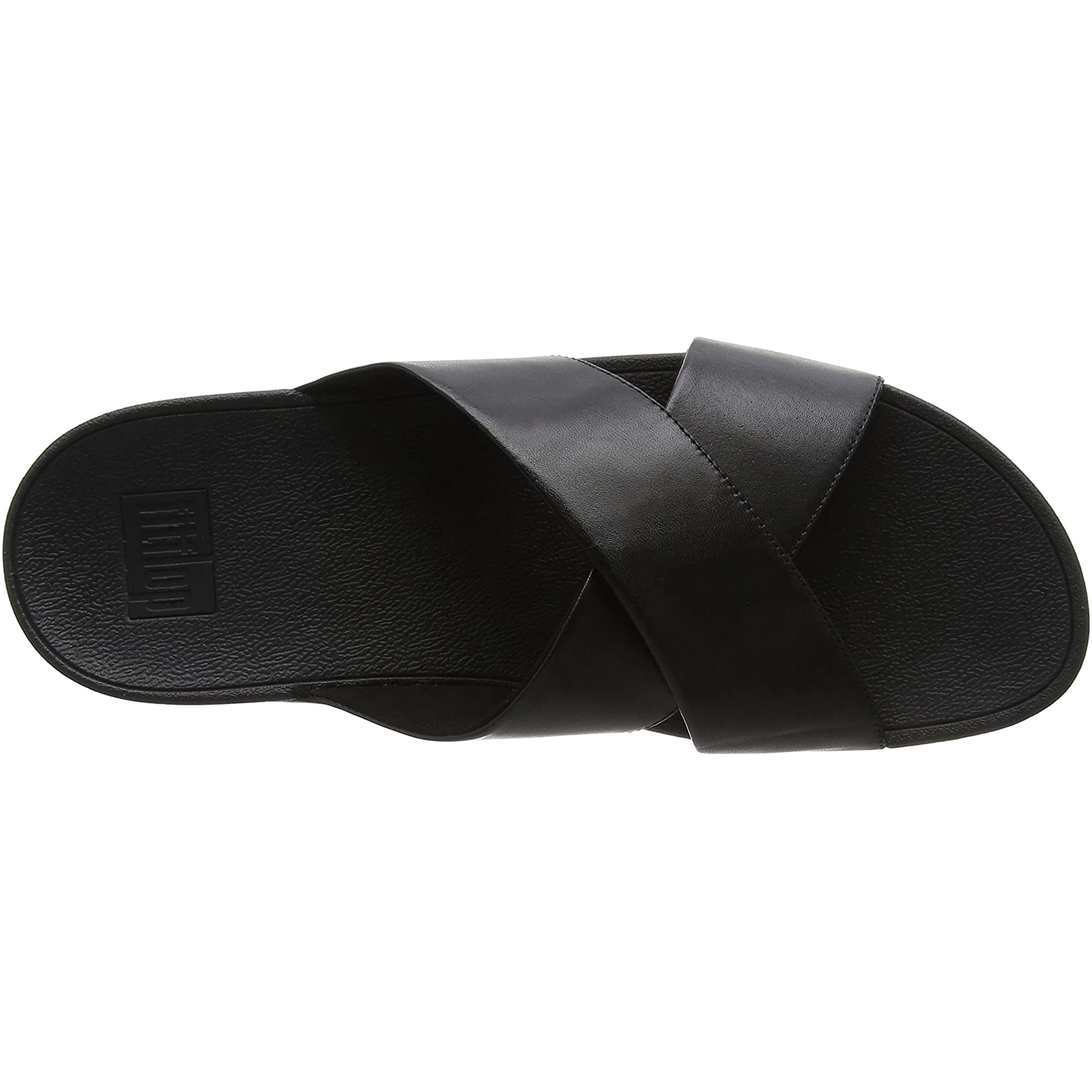FitFlop Womens Lulu Cross Slide Sandals Leather 0 UK Walmart