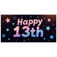 thumbnail image 2 of Colorful Glittery Happy 13th Banner Background Party Decors for 13th Birthday Celebrations Photography Props Party Supplies Backdrop for Decorating Events, 2 of 4