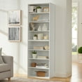 thumbnail image 3 of Jopath 8-Shelf Bookcase with Adjustable Shelves,71" Tall Bookcases, Freestanding Display Storage Shelves for Home Office Living Room Bedroom,White, 3 of 15