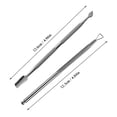 thumbnail image 3 of Fawoonu Stainless Steel Nail Pusher Set with Double-ended Nail Tools, Anti-slip Design, 2Pcs Manicure Tools, Silver Color, Ergonomic Handle, Professional Nail Art Kit, 3 of 6