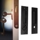 thumbnail image 5 of Cerradura de Embutir para Puerta Corrediza con 2 Llaves Diseño de Interruptor de Doble Cara aleación de Zinc Manija Empotrada Bolsillo con Pestillo ANGGREK  Otros, 5 of 8