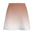 thumbnail image 6 of Aesthetic Beige Red And White Gradient Women's High Waist Skirt Stretchy Casual Mini Skirt, 6 of 8