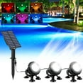 thumbnail image 6 of Upgraded Vibrant Solar Yard Lights RGB Pond Lights Outdoor IP68 Color Changing Spotlights Submersible Fountain Light For Garden Landscape S, 6 of 9
