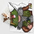 thumbnail image 6 of Yiaed Fishing Gnome Print Dog Blankets-Cat Blanket Washable for Couch Protection,Puppy Blanket, Soft Plush Reversible Throw Furniture Protector-Large, 6 of 8