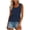 Navy boho tank top for women a1, variant on Summer Vacation Boho Tank Top For Women Sleeveless Eyelet Round Neck Casual Basic Solid Beach Tops Cute Blouses Fashion Clothing, White M