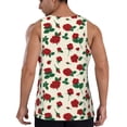 thumbnail image 3 of Easygdp Rose Flowers Men's Tank Top, Sleeveless Muscle T Shirts, Breathable, Quick-Dry, Loose for Gym, Running, Fitness - Small, 3 of 9
