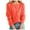 Orange, variant on Karight Women's Solid Button Casual Cardigan-neck Long Sleeve Knitted Coat