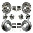 thumbnail image 1 of Transit Auto Front Rear Hub Bearings Assembly Disc Brake Rotors and Ceramic Pads Kit (10Pc) for Car Lexus IS250 - Left Right Side (Driver Passenger) KBB-110513, 1 of 11