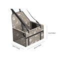 thumbnail image 3 of Bolsa de asiento de coche Plegable Cat Dog Booster Seat Hamaca Cojín Pet Protector (Gris), 3 of 6