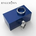 thumbnail image 6 of 3pc Couples Wedding Ring Sets His And Hers Women Sterling Silve and men Wedding Bands, 6 of 7