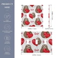 thumbnail image 3 of Dailycode Light Switch Plate Covers 3 Gang Wall Plate Plastics Outlet Covers for Kitchen Home Office Decor Sloth with Love Balloon, 3 of 8