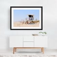 thumbnail image 2 of Lifeguard Tower at Assateague Island 06 - Photography Beach Coastal Architecture Minimalist Summer Seascape Nautical Black Framed Wall Art Print 5 x 7 inches, 2 of 4