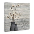 thumbnail image 3 of The Stupell Home Decor Grey Home Sweet Home Cotton Flowers in Vase Canvas Wall Art, 3 of 7