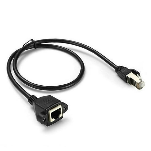 Freestylehome 0,6 m mâle à femelle RJ45 Ethernet réseau Internet LAN rallonge  câble RJ45 câble blindé 