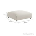 thumbnail image 3 of Modular Ottoman Chair, Gray, Fabric, Living Room Lounge Cafe Lobby Hospitality Restaurant, Modern Contemporary, HB37171, 3 of 7