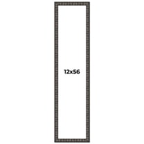 12x56 Frame Black-Brown Medieval Solid Wood Picture Frame | 1.5 Inch Moulding Width | Gotham