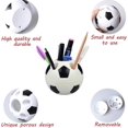 thumbnail image 5 of Portalápices de fútbol creativo, contenedor de lápiz con diseño de forma de fútbol de escritorio, decoración de mesa de contenedor organizador de escritorio para regalos de niños, 5 of 5