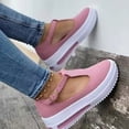 thumbnail image 5 of Chaussures de Marche pour Femmes avec Plateforme à Enfiler Vintage Respirantes, 5 of 5