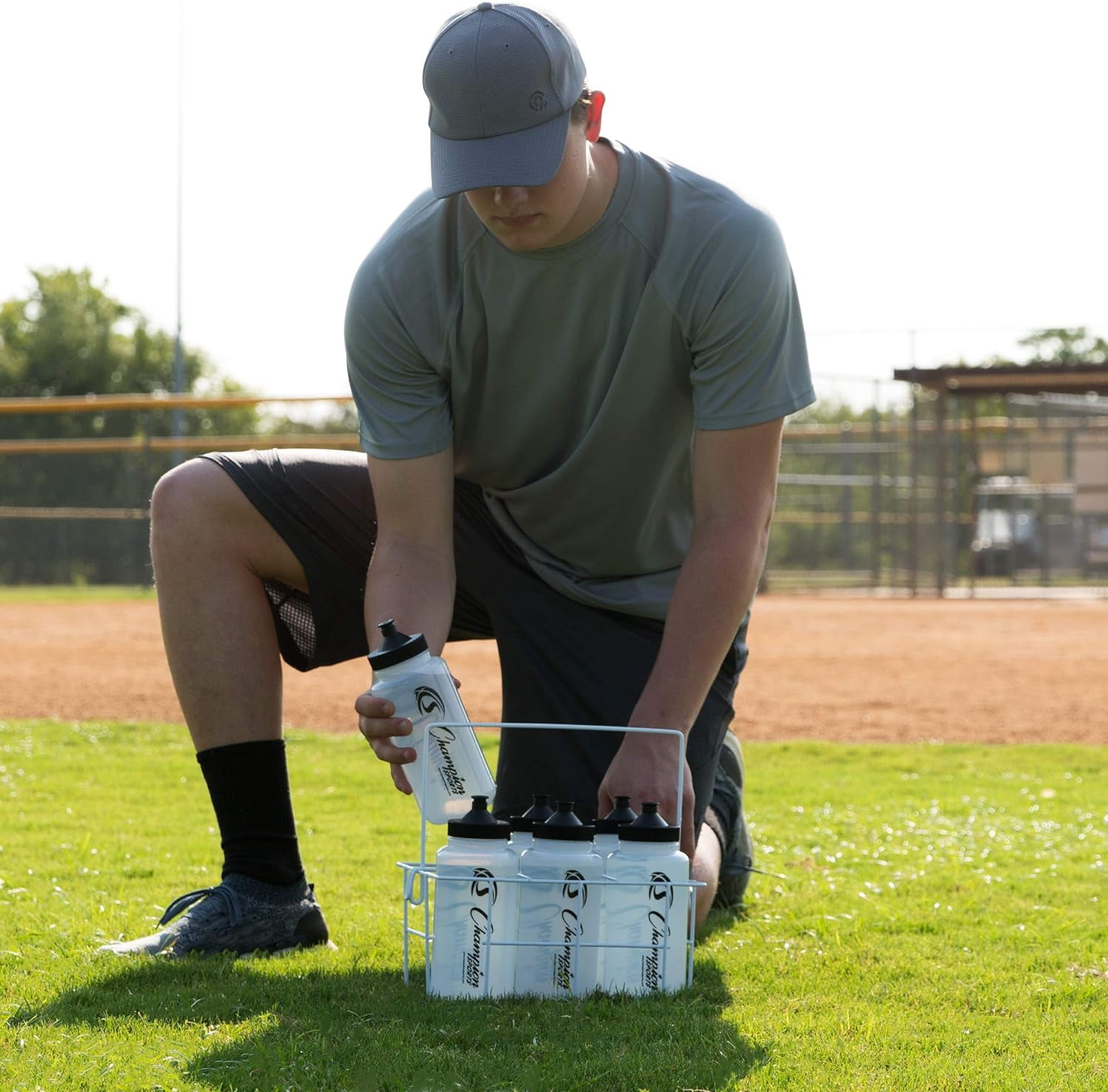 Champion Sports WBC Coated Wire Water Bottle Carrier