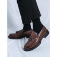 thumbnail image 2 of Men's Tassel Thick-soled Business Formal Pu Leather Shoes, Slip-on, Suitable For Groom Wedding And Hairstylist, 2 of 4