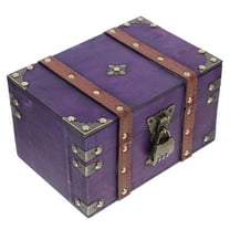 TEHAUX Decorative Wooden Box Storage Box PU Storage for Women Various Occasions 1Pack