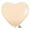 Blush, variant on Burton & Burton 6" Ivory Silk Heart Shape Balloons, 100 Pack