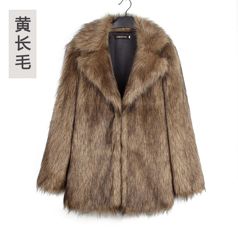 Augper Women Faux Fur Fleece Coat Fall and Winter Fashion Augper Women Faux Fur Fleece Coat Fall and Winter Fashion