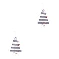 thumbnail image 1 of Adorno colgante Kearding Campana Letras estrella para árbol de Navidad Gris 2piezas, 1 of 5