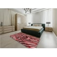 thumbnail image 4 of Ahgly Company Indoor Rectangle Patterned Maroon Red Area Rugs, 4' x 6', 4 of 6