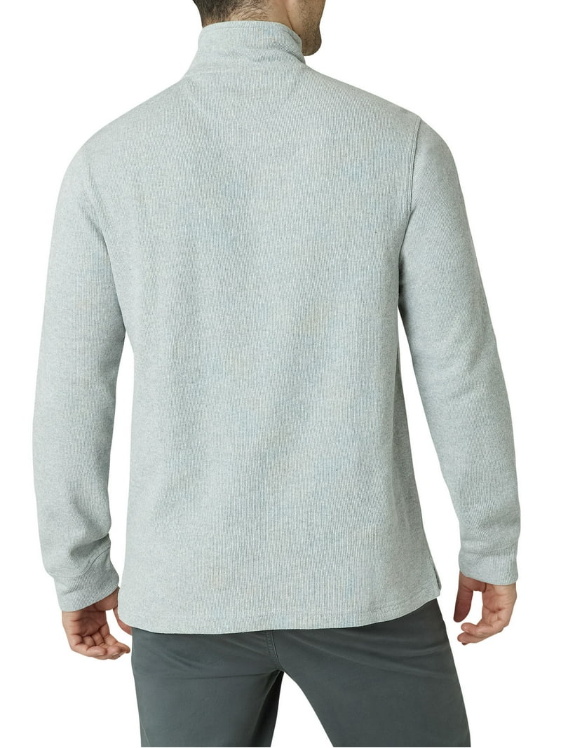 Chaps Men's and Big Men's Fleece Quarter Zip Mock Neck Sweatshirt
