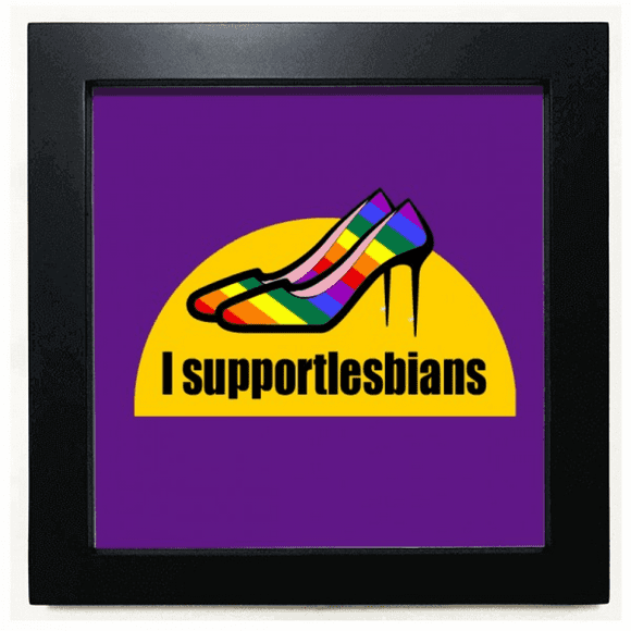 Straight Outta The Closet Black Square Frame Picture Wall Tabletop