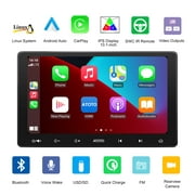 ATOTO F7 Standard 10.1 Inch WF7G211SE-M Double Din Car Stereo Android Auto & CarPlay , Bluetooth, Mirror Link, HD Rearview Input, Quick Charge, USB/SD(Up to 2TB)
