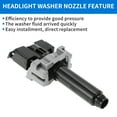 thumbnail image 5 of Front Driver Side Headlight Washer Nozzle for Toyota Land Cruiser 2016-2019 No.8520860110 1pc, 5 of 7