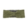 thumbnail image 4 of Prolriy Bandana Headbands for Women Warm Winter Headbands for Women Cable Crochet Turban Ear Warmer Headband Gifts 1Pack Hair Accessories for Women Army Green One Size, 4 of 4