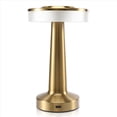 thumbnail image 3 of LED LáMpara de Mesa Recargable TáCtil Comedor Bar Noche PequeñA para Exteriores Decorativa, Dorado, 3 of 9