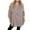 Gray, variant on Women Ruffles Shirts Plus Size Fashion Solid Color Button V-Neck Long Sleeve Dressy Casual Loose Comfy Blouse Tops Army Green XX-Large