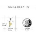 thumbnail image 5 of Initial Sunflower Necklace for Women 925 Sterling Sliver Sunflower Pendant Necklace Letter Initial Pendant Chain, 5 of 10