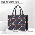 thumbnail image 3 of Large Capacity Tote Bag,Pioneer Flower Floral Print Pattern Handbag Fashion Luxury Tote Bag,15.7"x13"x 5.1" Inches,Laptop Compatible, 3 of 6