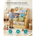 thumbnail image 3 of SONGMICS Kids Bookcase, 5-Tier Montessori Bookshelf, Front-Facing Book Display Rack, 11.8 x 31.5 x 31.5 Inches, Beech Beige, 3 of 5