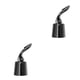 thumbnail image 4 of Ounissouiy Tapón de botellas de bebida de vino de acero inoxidable, rociador de ahorro de botella de champán hermético reutilizable, Negro 2Conjunto, 4 of 6
