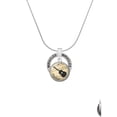 thumbnail image 2 of Delight Jewelry Silvertone Domed Music - Guitar Miracles Ring Charm Necklace, 18", 2 of 4