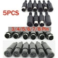 thumbnail image 2 of 5pcs 3pin 4pin 5pin 6pin 7pin 8 Pin DIN Male Female Plug Socket Jack Solder Connector, 2 of 16