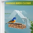 thumbnail image 5 of Rongsi Samll Window Bird Feeder, Clear Window Bird Feeders with Strong Suction Cups, Bird House for Outside Wild Birds, 5 of 6