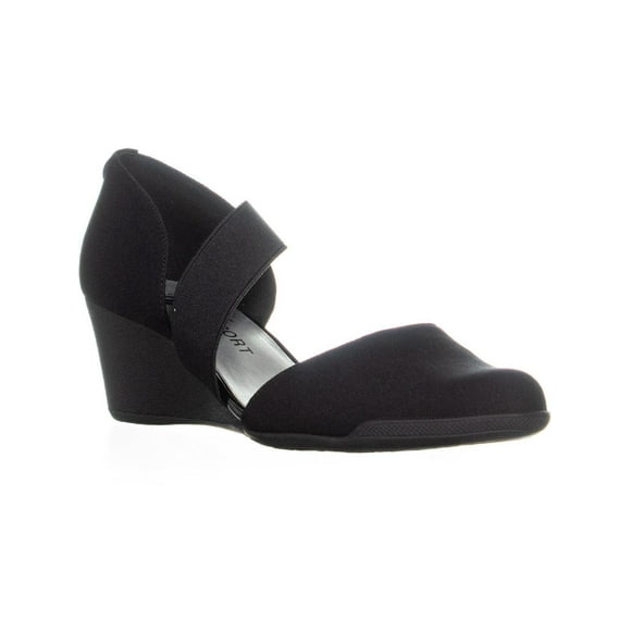 Anne Klein Sandales Compensées Sport Tara, Noir Multi