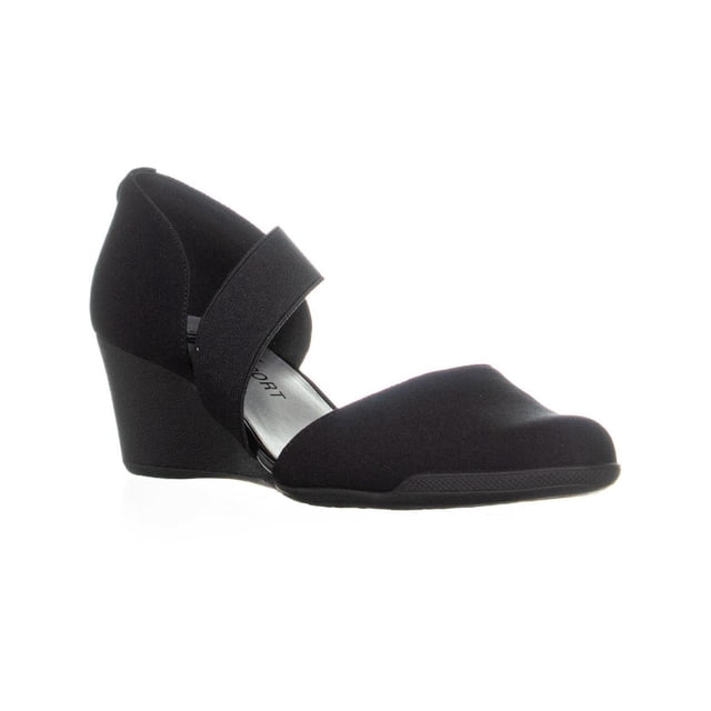 Anne Klein Sandales Compensées Sport Tara, Noir Multi
