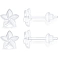 thumbnail image 1 of SUTENGDA 40pcs Clear Earrings for Sports Plastic Earrings For Sensitive Ears Clear Earrings  Medical Grade Plastic Earrings for Surgery Plastic Post Invisible Earrings Hyperallergic Clear, 1 of 5